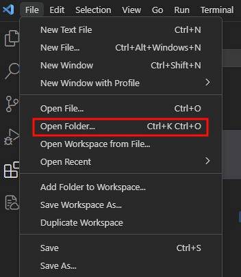 VScode 로컬 폴더 선택