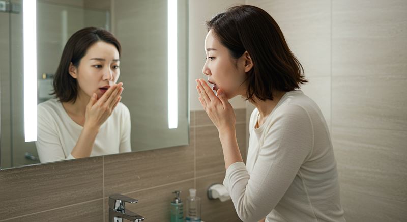 입 냄새 제거 방법
