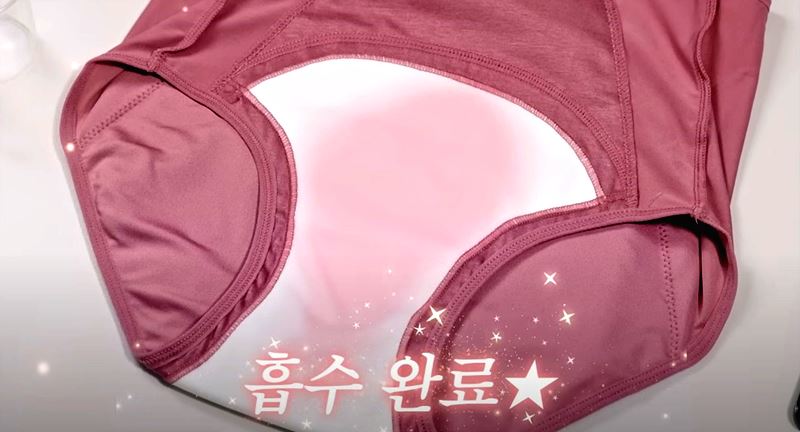 단색 생리팬티 내돈내산 후기와 세탁 방법 모델 추사랑 기여워♡